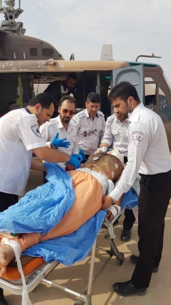 ۴مصدوم در پی واژگونی خودرو سمند در مسجدسلیمان/اعزام مصدومین با با لگرد اورژانس به شهرستان اهواز